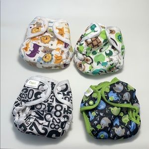 Blueberry Capri cloth diapers and inserts.